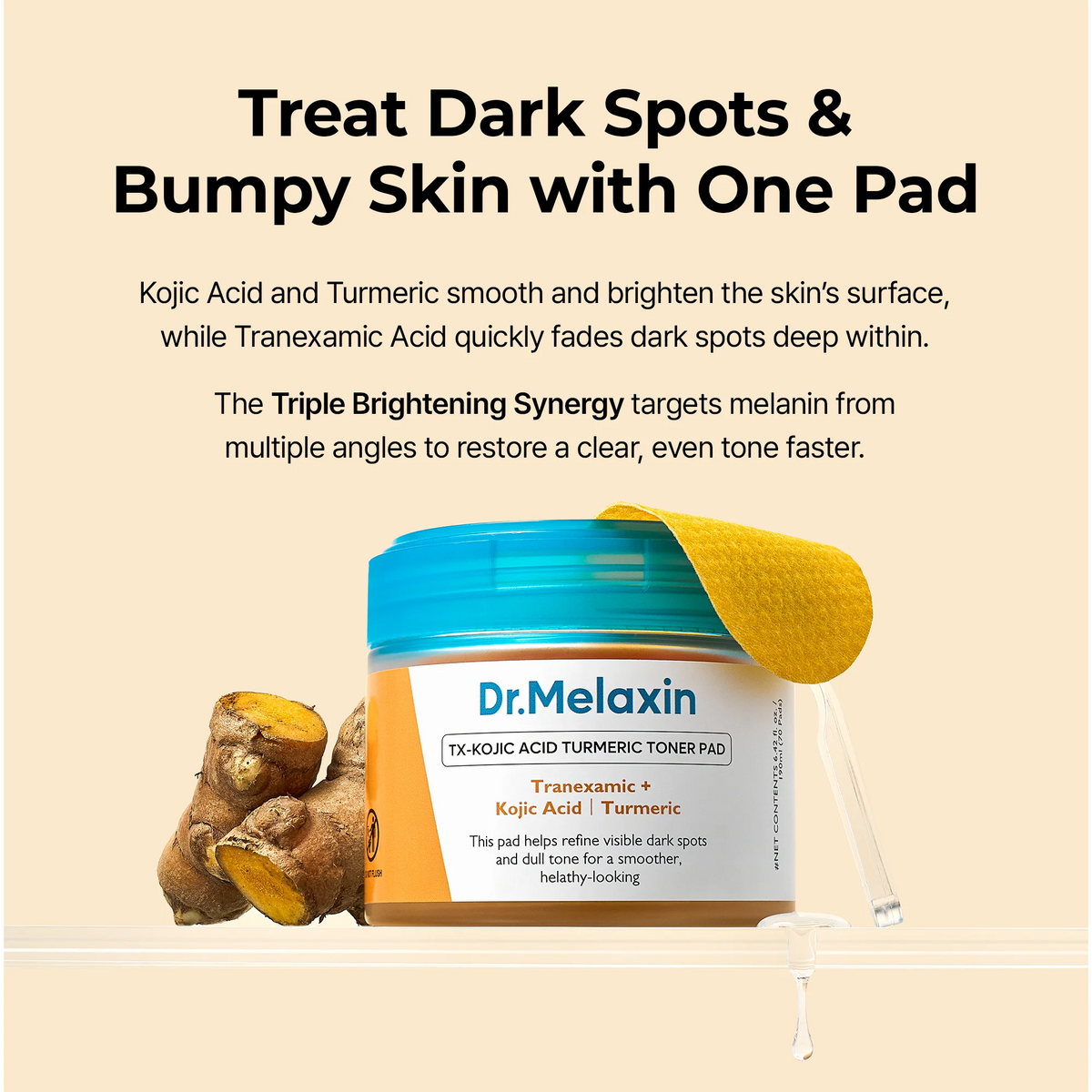 Dr.Melaxin Tx-Kojic Acid Turmeric Toner Pad (70ea) 190ml