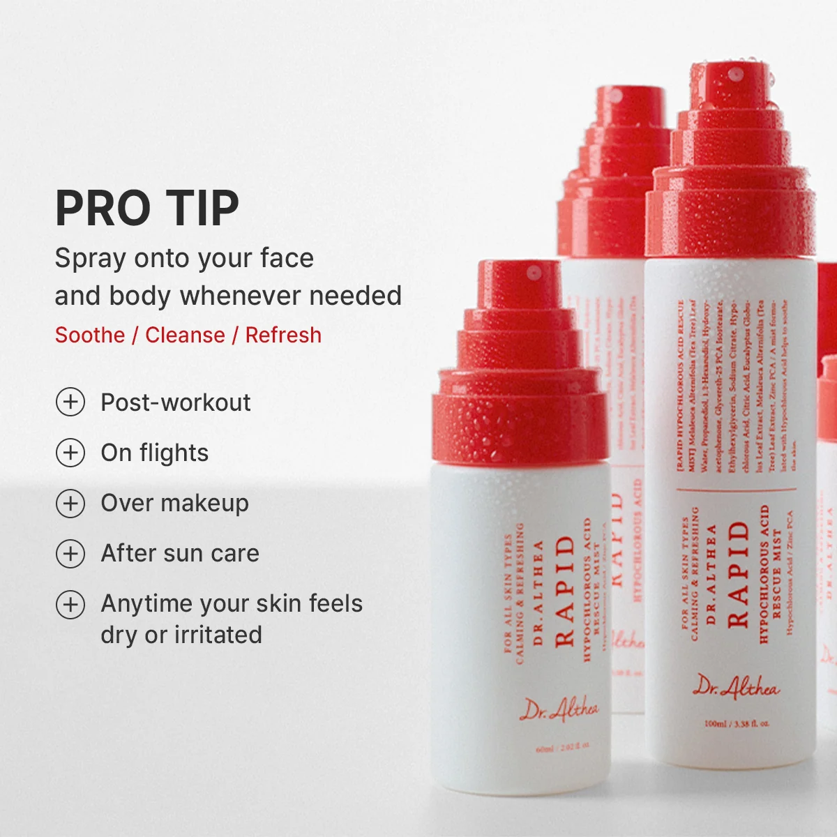 Dr.Althea Rapid Hypochlorous Acid Rescue Mist 60ml