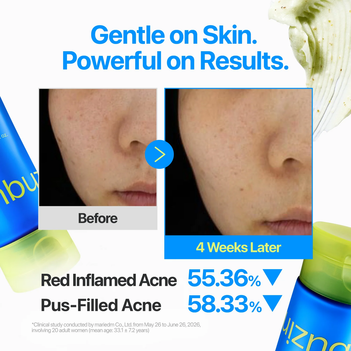 Numbuzin Zero Blemish Clarifying 2% Sulfur Cleansing Foam 150ml