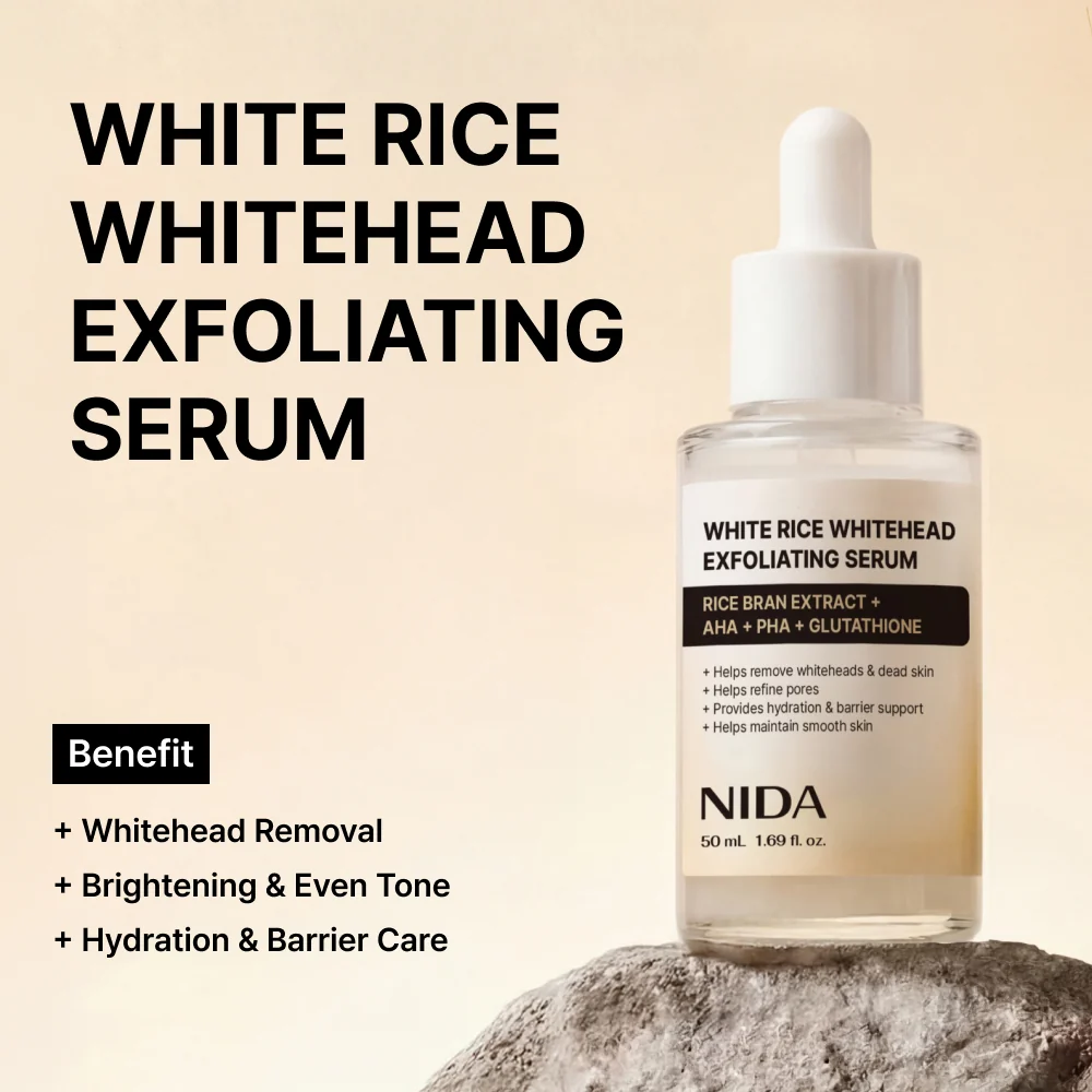 NIDA White Rice Whitehead Exfoliating Serum 50ml
