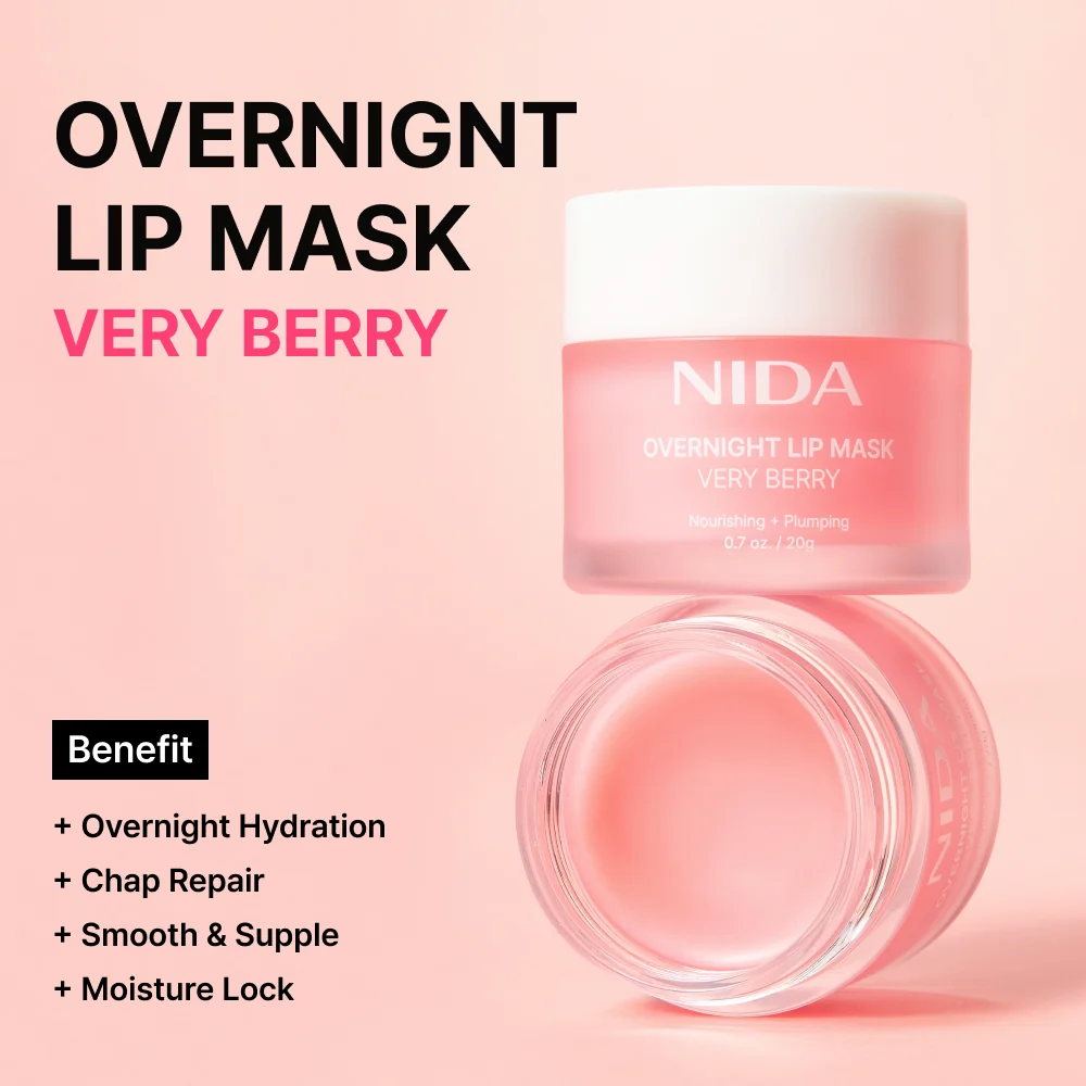 NIDA Overnight Lip Mask - Very Berry 20g