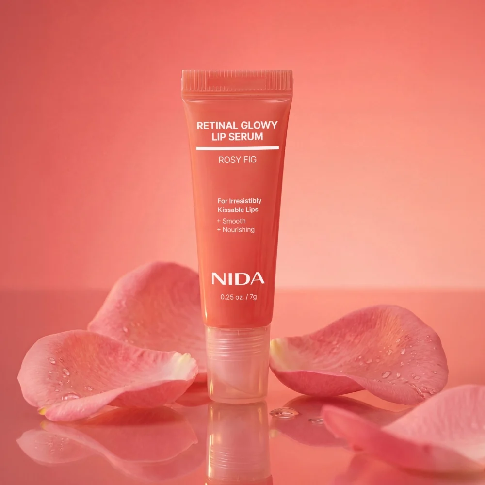 NIDA Retinal Glowy Lip Serum - Rosy Fig 7g