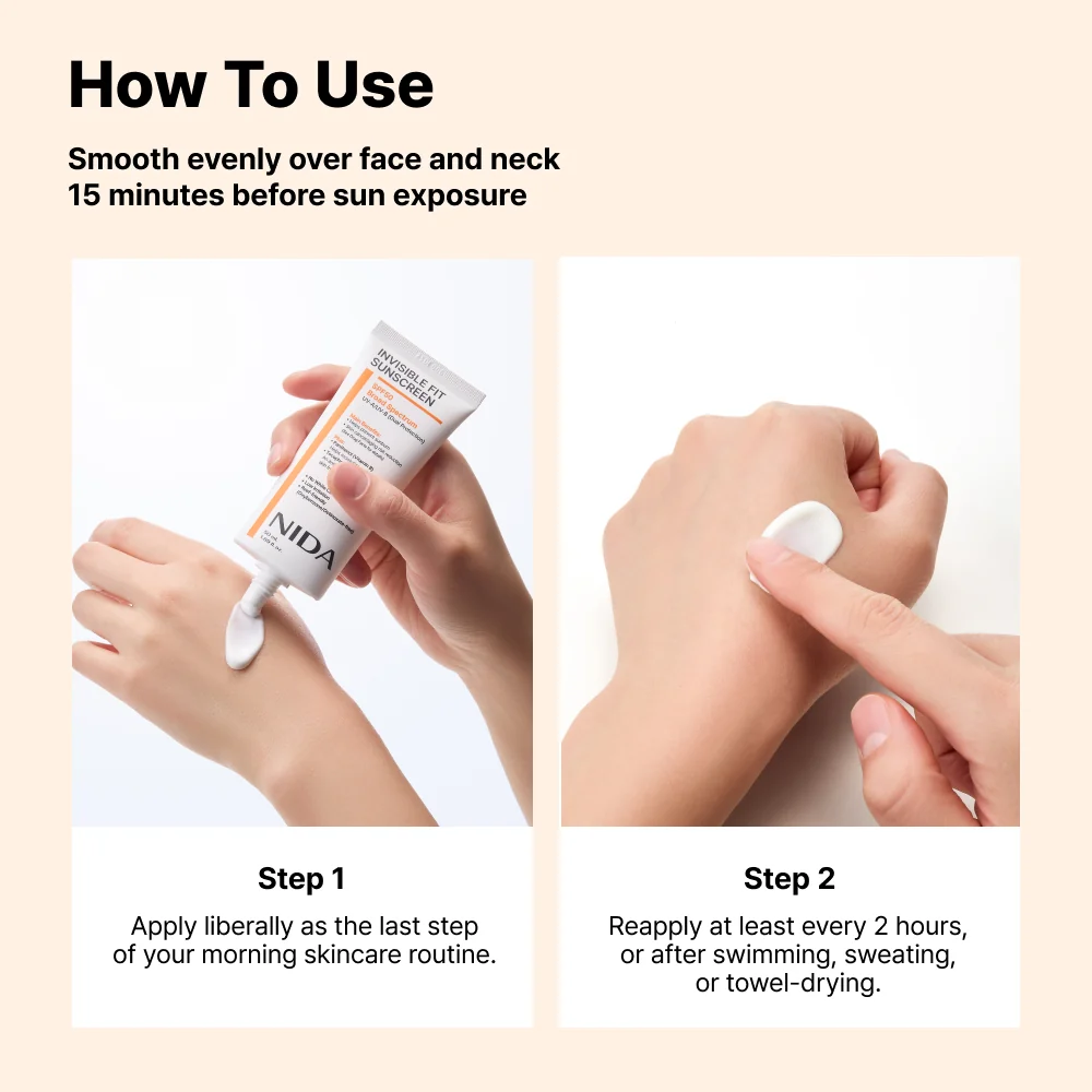NIDA Invisible Fit Sunscreen 50ml