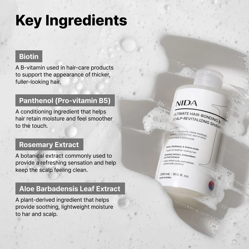 NIDA Ultimate Hair-Bonding Scalp-Revitalizing Shampoo 250ml