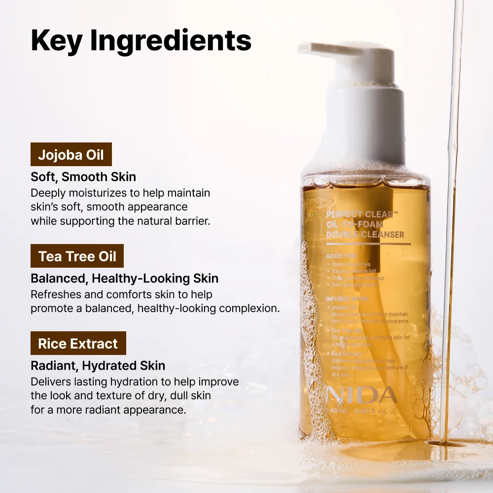 NIDA Perfect Clear Oil-to-Foam Double Cleanser 145ml