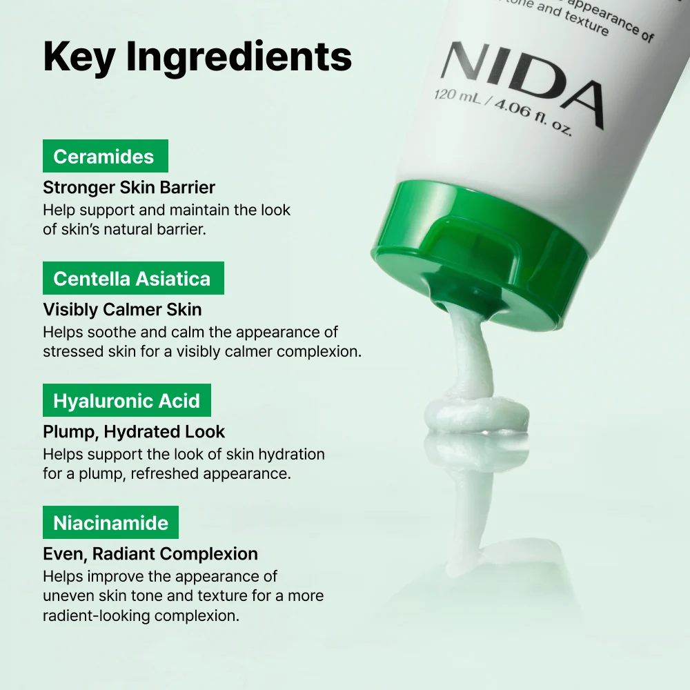 NIDA Centella Deep Pore Cleansing Foam 120ml