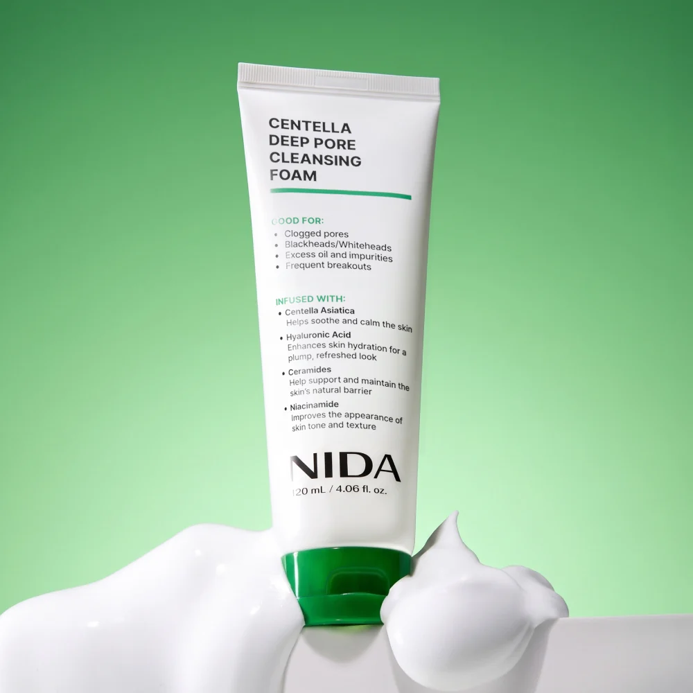NIDA Centella Deep Pore Cleansing Foam 120ml
