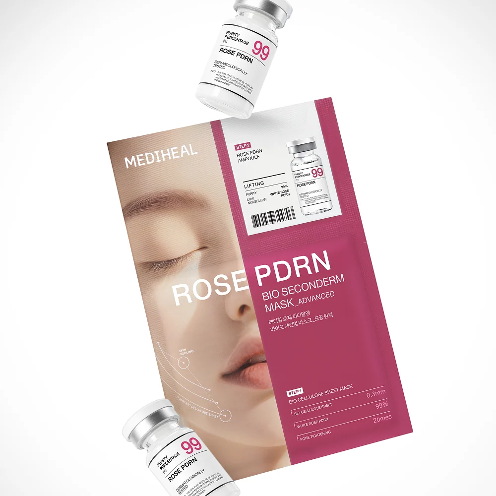 Mediheal Rose Pdrn Bio Seconderm Mask Lifting 1Pcs