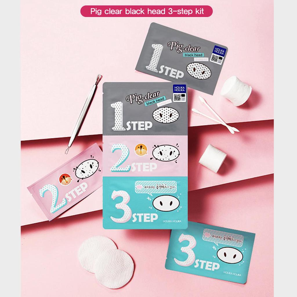 Holika Holika Pig Nose Clear Black Head 3 Step Kit