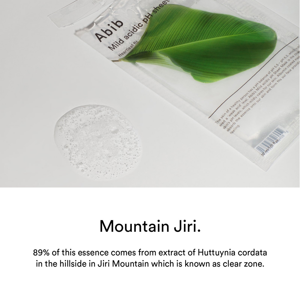 Abib Mild Acidic Ph Sheet Mask Heartleaf Fit 1Pcs
