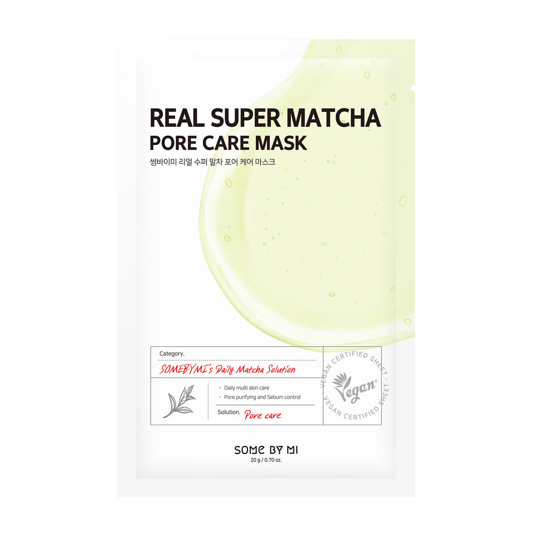 Some By Mi Real Super Matcha Pore Care Mask 1Pcs