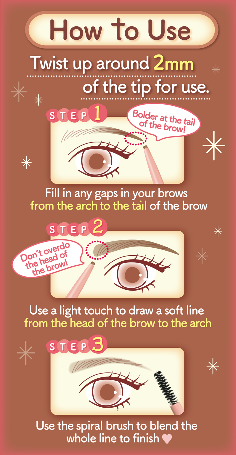 Canmake Perfect Airy Eyebrow 03 Cinnamon Brown