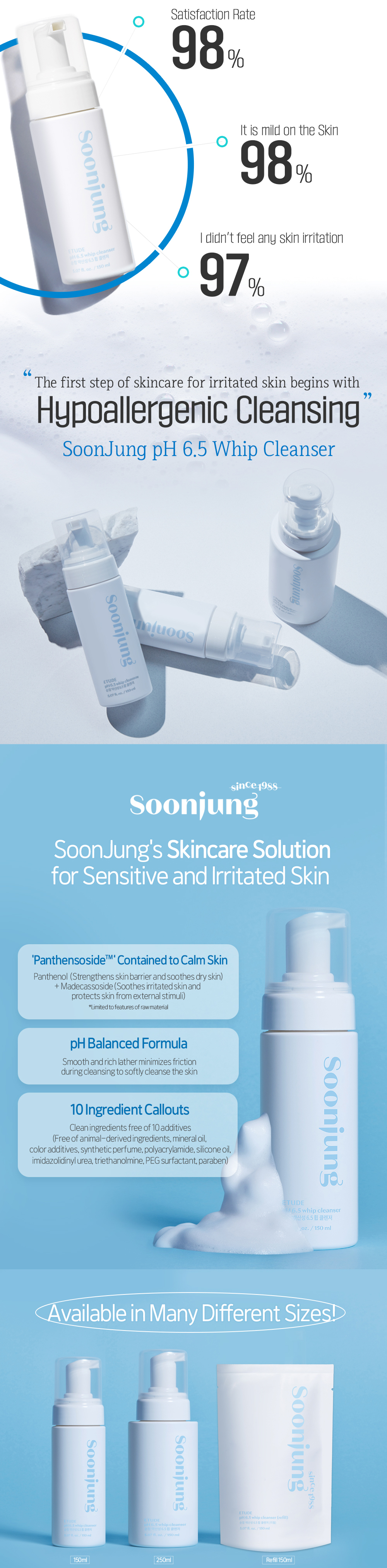 Etude House Soon Jung PH 6.5 Whip Cleanser