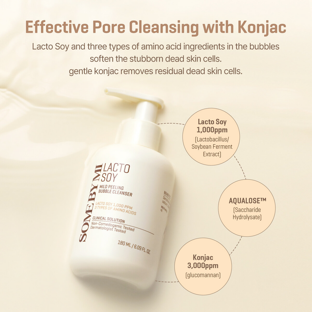 Some By Mi Lactosoy Mild Bubble Peeling Cleanser 180ml