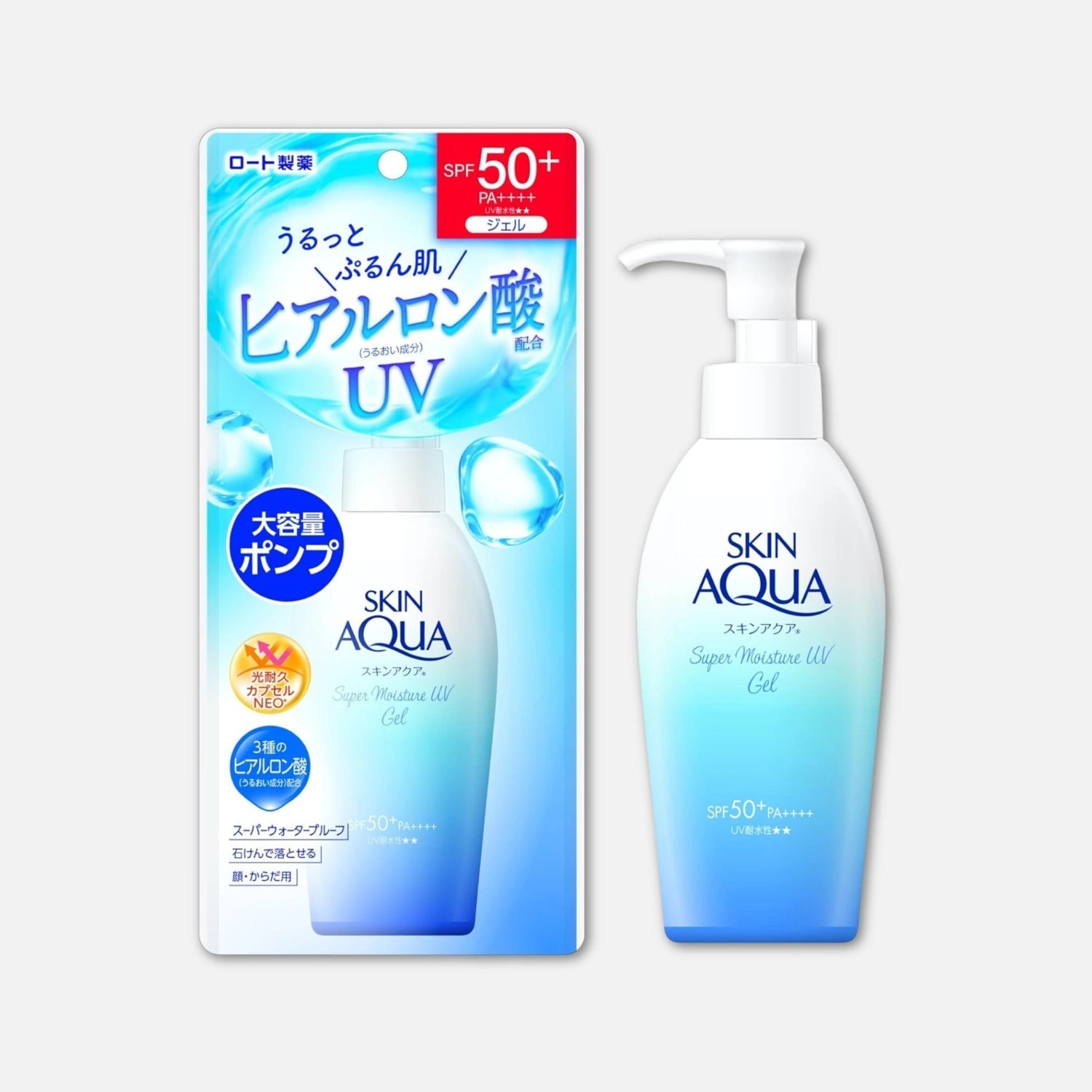 Rohto Skin Aqua Super Moisture Primer Plus Gel Pump 140g