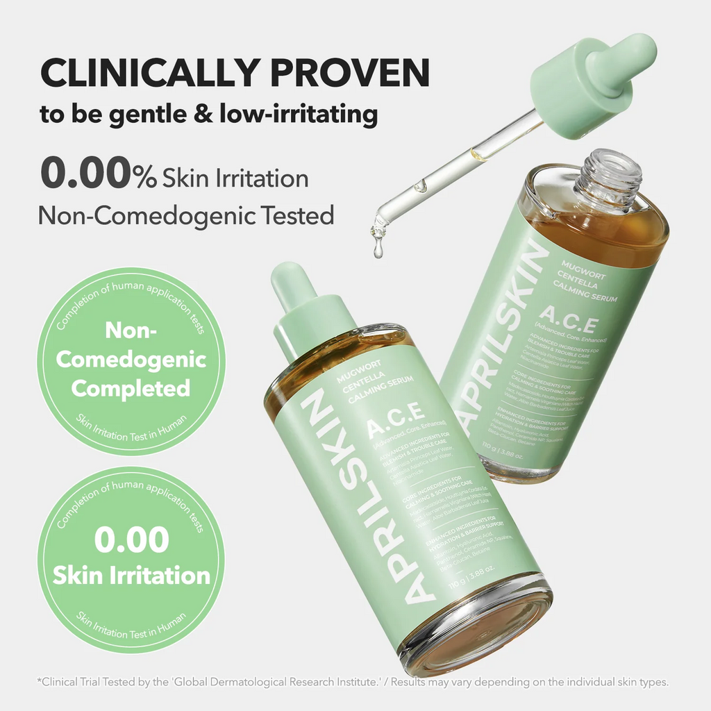 April Skin Ace Mugwort Centella Caling Serum 110g