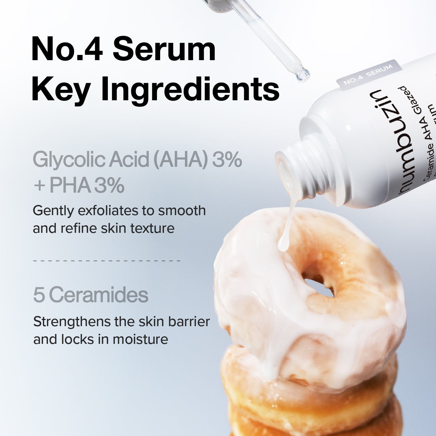 Numbuzin No.4 Ceramide Aha Glazed Skin Prep Serum 50ml