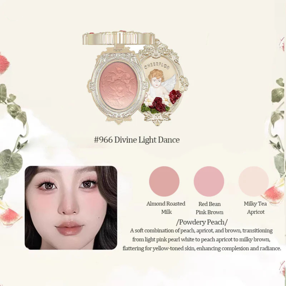 Cheerflor Angel Apocalypse Embossed Gradient Blusher