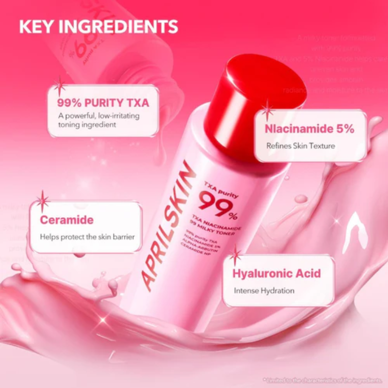 April Skin Txa Niacinamide Toning Shot 99 Milky Toner 150ml