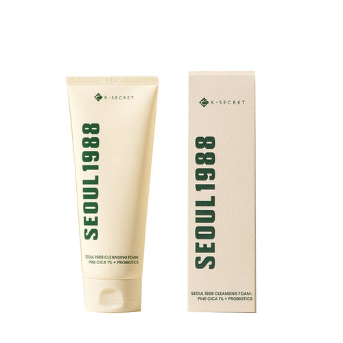 K-Secret Seoul 1988 Cleansing Foam : Pine Cica 1% + Probiotics 150ml