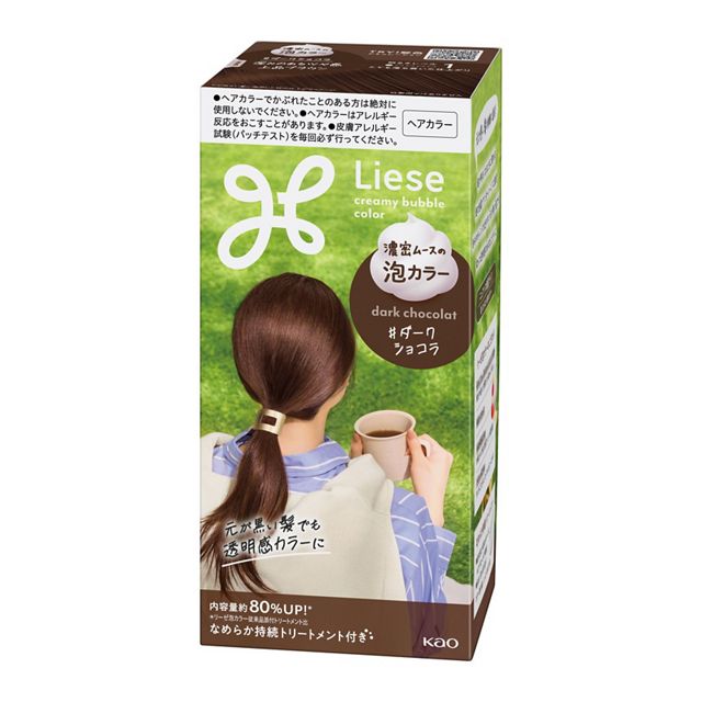 Kao Liese Foam Color For Black Hair 115ml - Image 5