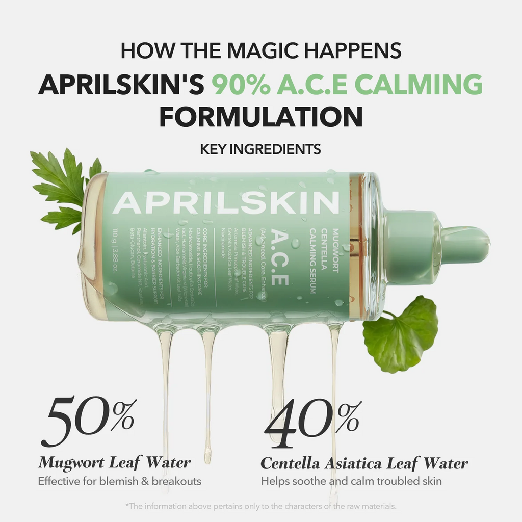 April Skin Ace Mugwort Centella Caling Serum 110g