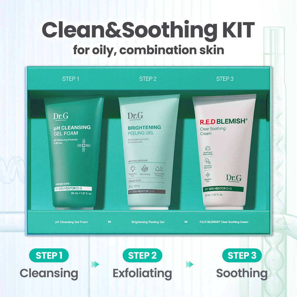 Dr.G R.E.D Blemish Clean And Soothing Trial Kit 30ml*3