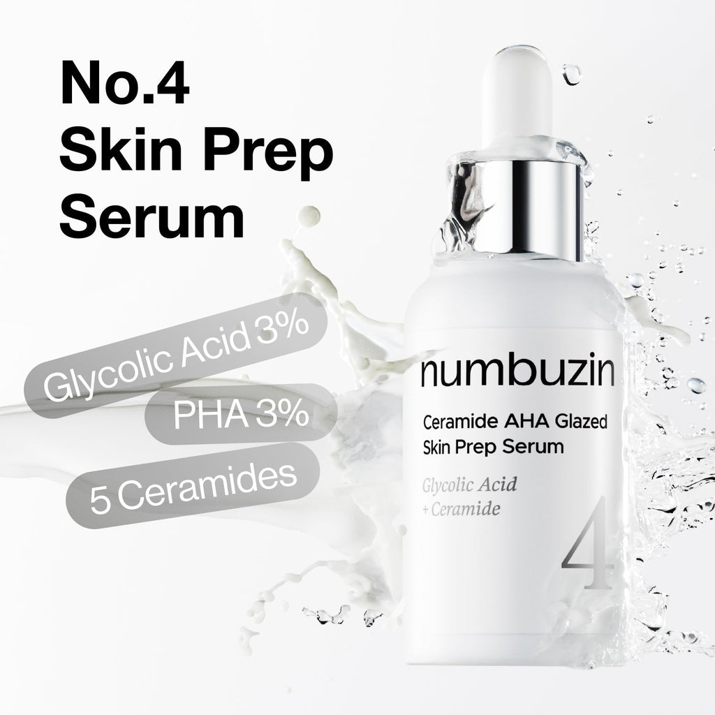 Numbuzin No.4 Ceramide Aha Glazed Skin Prep Serum 50ml