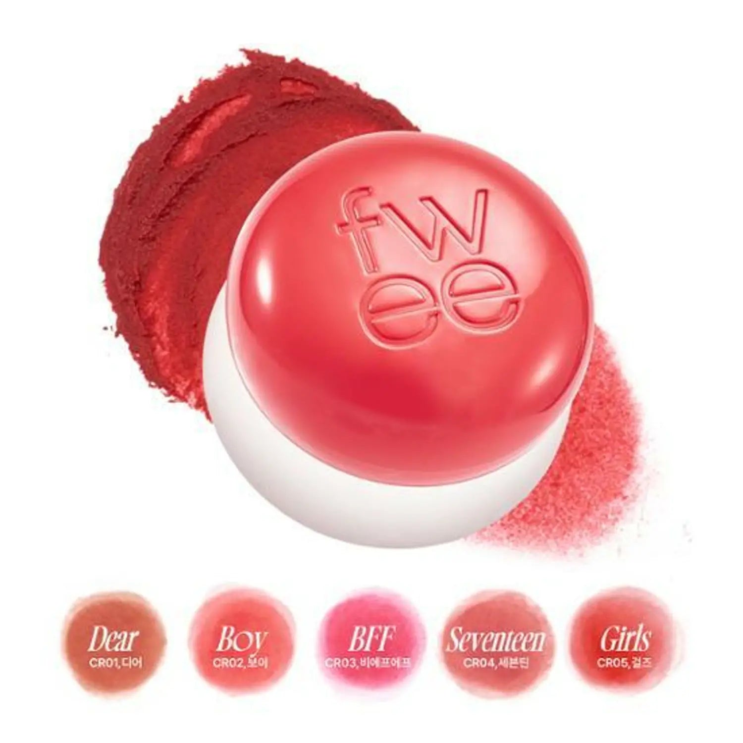 Fwee Lip&Cheek Blurry Pudding Pot 5g +Pendant Keyring