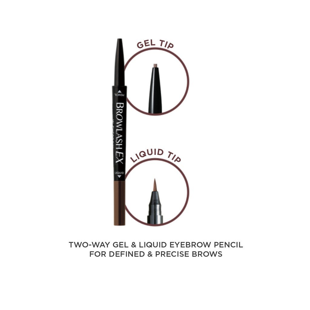 Browlash EX Water Strong W Eyebrow Pencil & Liquid Natural Brown