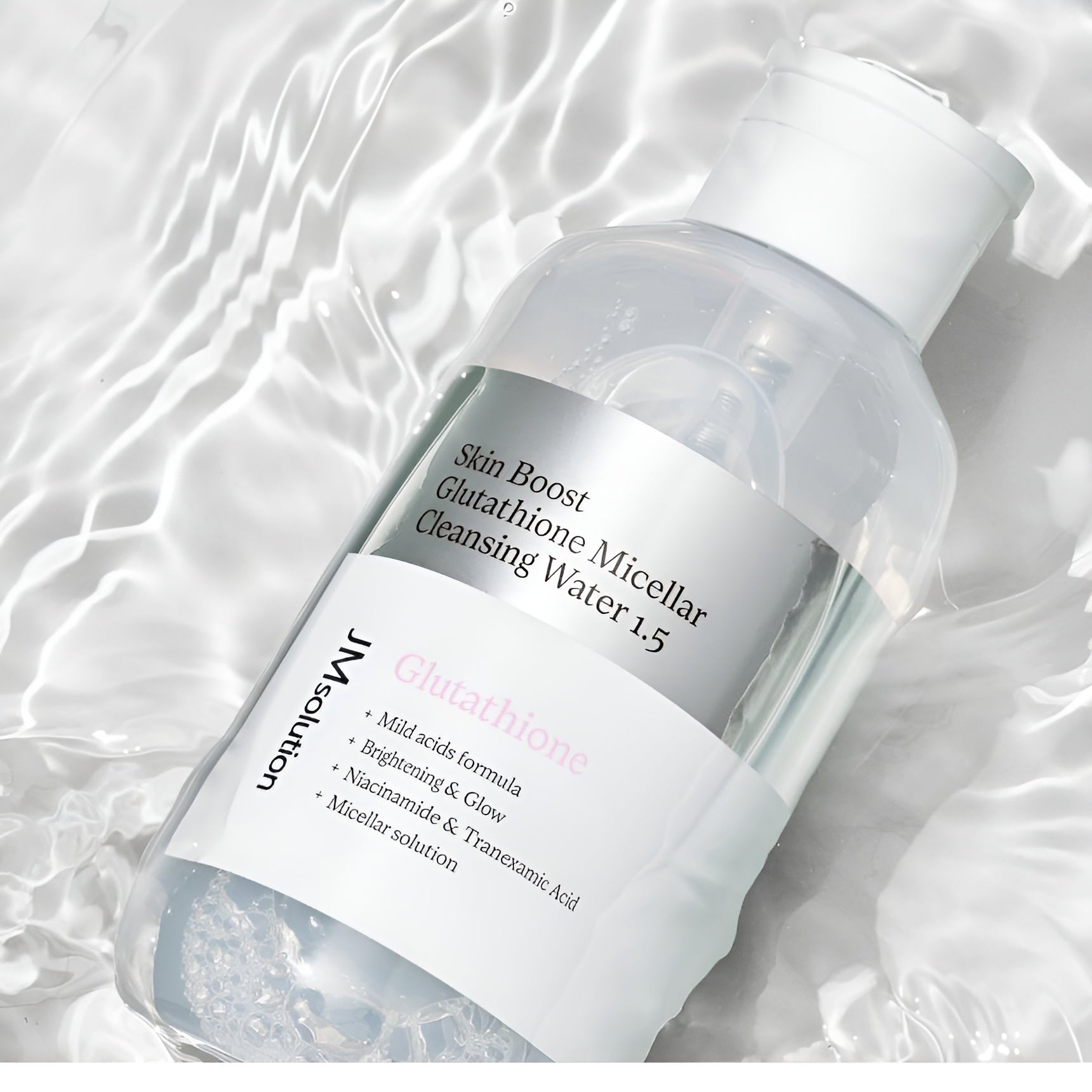 JM Solution Skin Boost Glutathione Micellar Cleansing Water 1.5 500ml