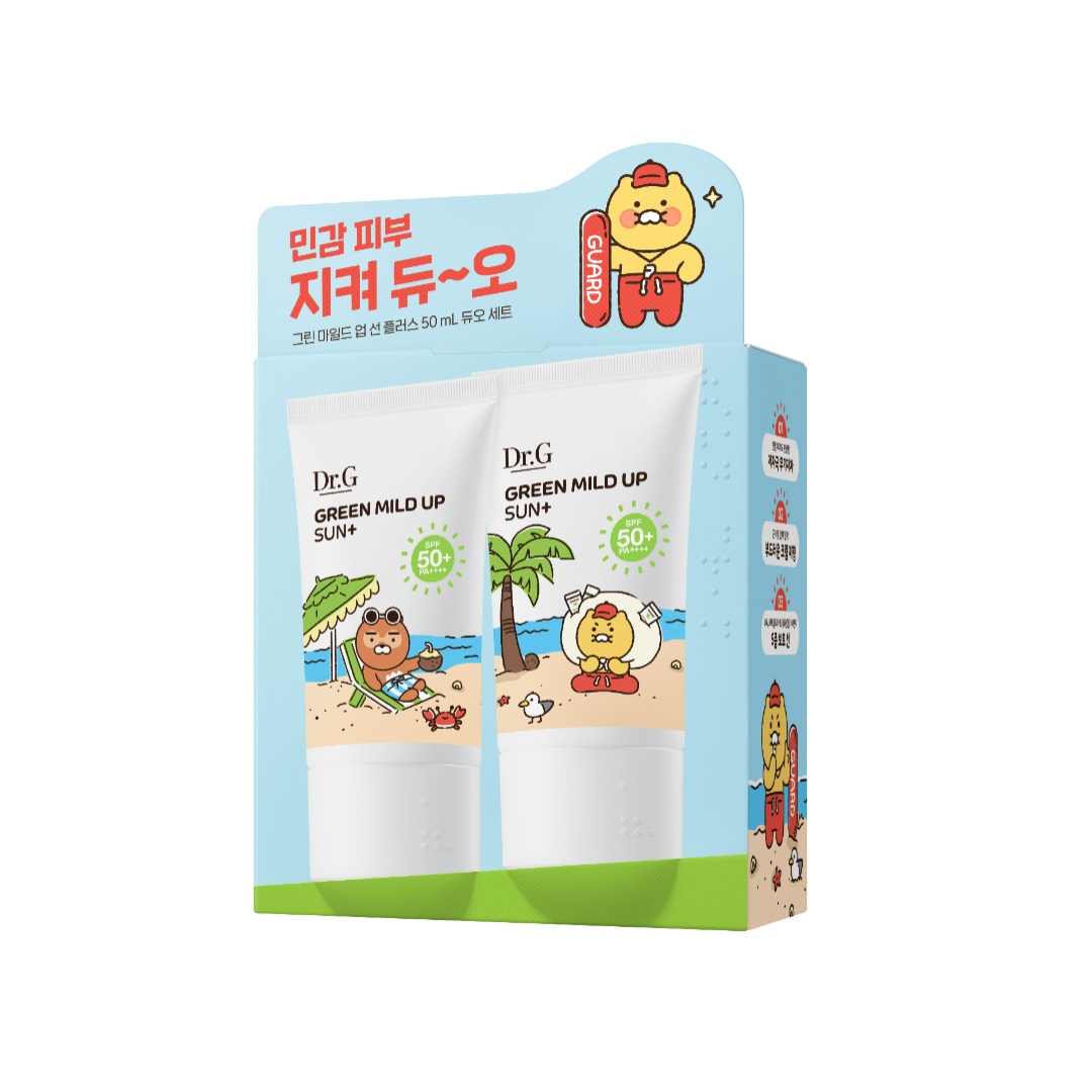 Dr.G X Kakao Friends Green Mild Up Primer Plus + Duo Set 50ml+50ml