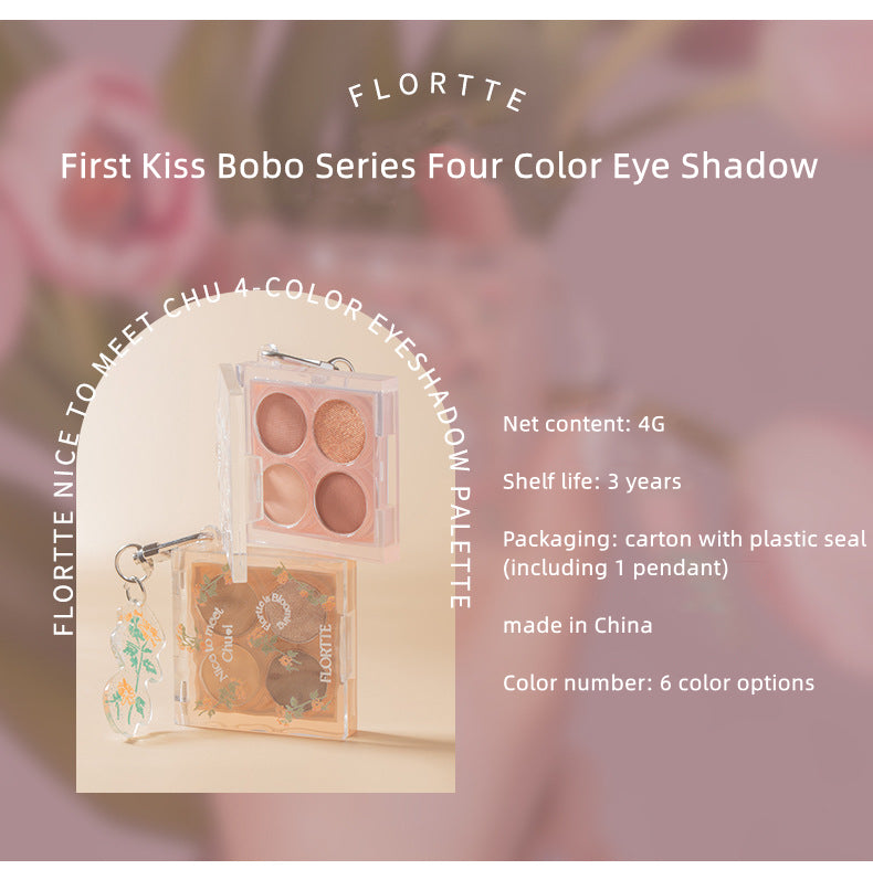 Flortte Nice to Meet Chu 4-color Eyeshadow Palette 4g