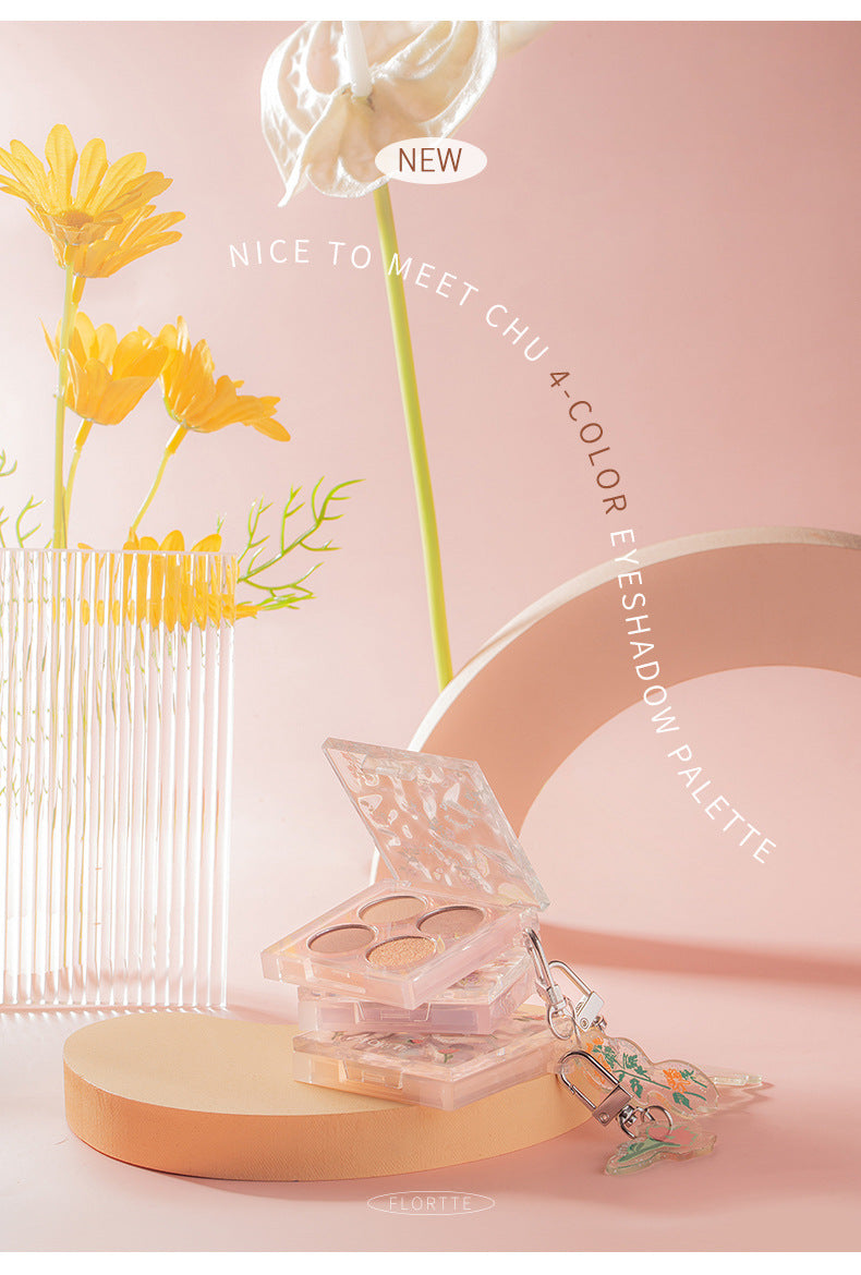Flortte Nice to Meet Chu 4-color Eyeshadow Palette 4g