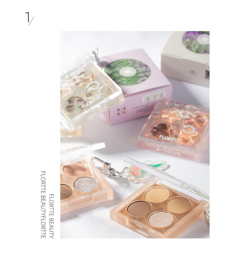 Flortte Nice to Meet Chu 4-color Eyeshadow Palette 4g
