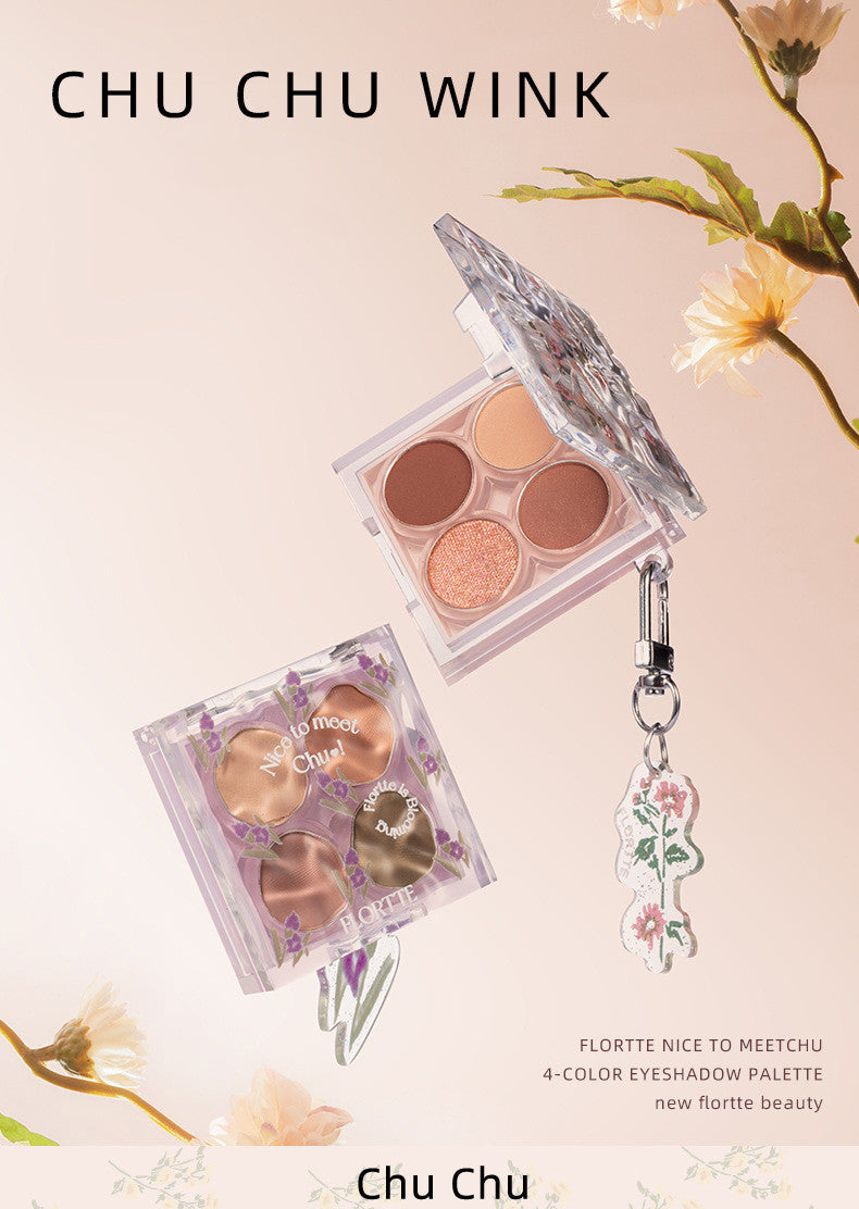 Flortte Nice to Meet Chu 4-color Eyeshadow Palette 4g
